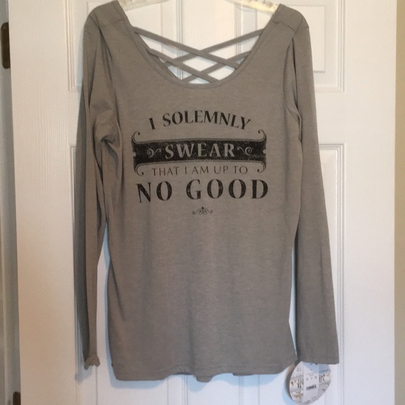 Harry Potter Long Sleeve T - Solemnly Swear... L - Picture 1 of 3